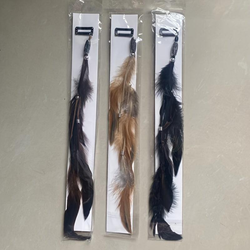 Bohemian Feather Headband Tassel Headdress for Women Girls