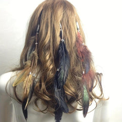 Bohemian Feather Headband Tassel Headdress for Women Girls