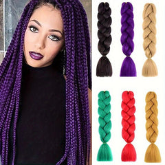 Synthetic Jumbo Braid Ombre Hair Extensions 60-96 cm