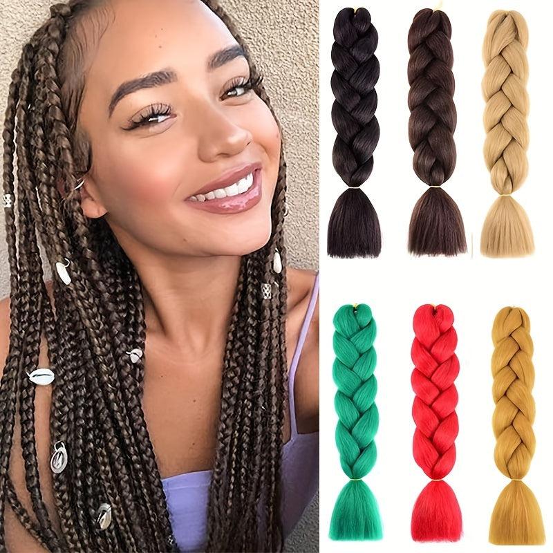 Synthetic Jumbo Braid Ombre Hair Extensions 60-96 cm