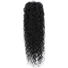 Water Wave Human Hair Drawstring Ponytail