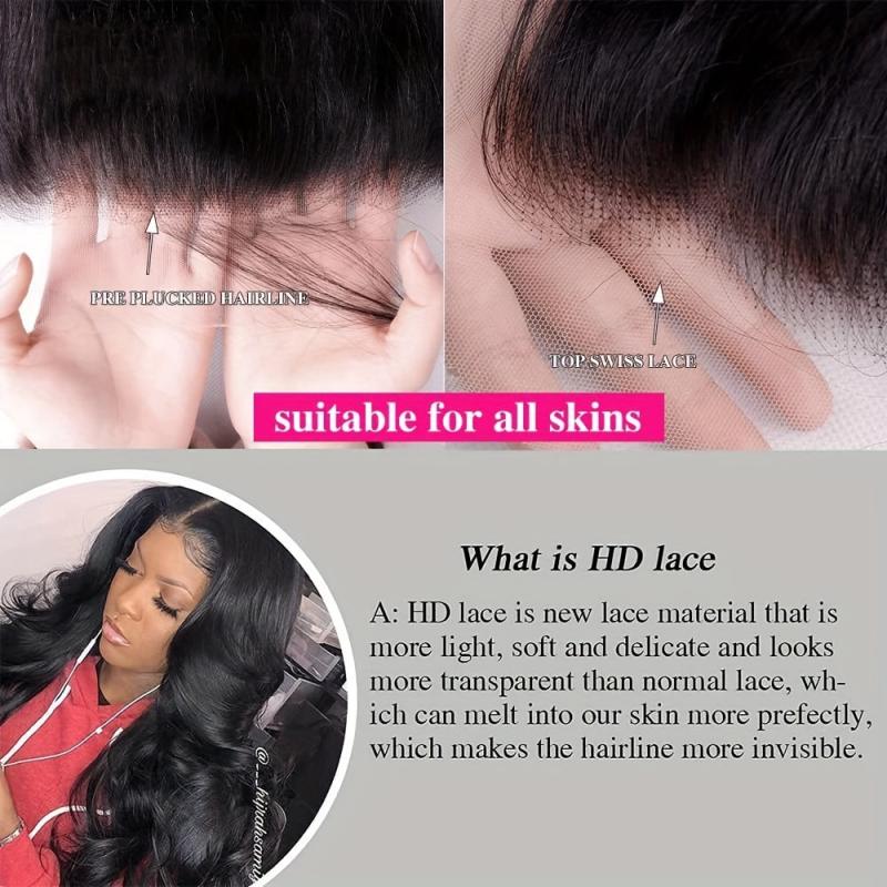 Body Wave HD Lace Closure 100% Brazilian Virgin Human Hair