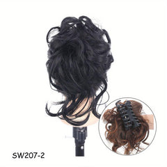 Messy Donut Hair Buns Updo Chignon Synthetic Clip In Hair Extensions