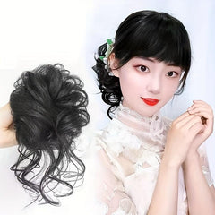 Messy Donut Hair Buns Updo Chignon Synthetic Clip In Hair Extensions
