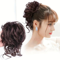 Messy Donut Hair Buns Updo Chignon Synthetic Clip In Hair Extensions
