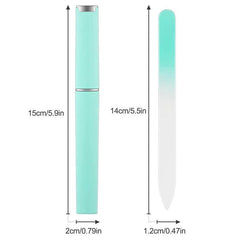 3pcs Crystal Glass Nail File Kit for Women Manicure Pedicure Care