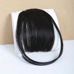 Brown Clip In Air Bangs Fringe Extensions Wig 15-24 cm