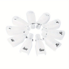 10pcs Nail Art Soak Off Cap Clips Pink Plastic Fingers Remover
