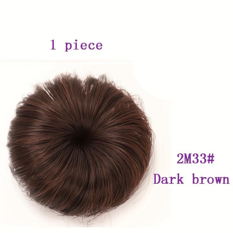 Girl's Synthetic Hair Bun Chignon Clip Hair Accessories
