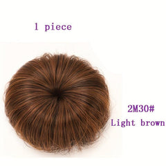 Girl's Synthetic Hair Bun Chignon Clip Hair Accessories