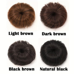 Girl's Synthetic Hair Bun Chignon Clip Hair Accessories