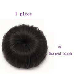 Girl's Synthetic Hair Bun Chignon Clip Hair Accessories