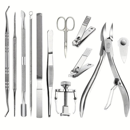 Stainless Steel Nail Art Tool Kit with Pliers and Nail Clippers
