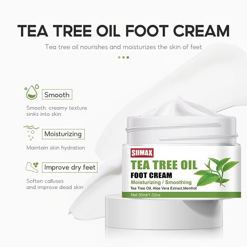 Tea Tree Smoothing Foot Cream for Cracked Feet
