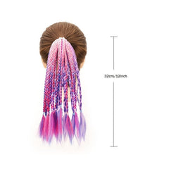 Colored Braids Hair Extensions For Girls Halloween Party