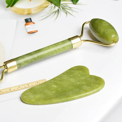 Jade Roller Massager for Face Eye Neck Aging Reduction