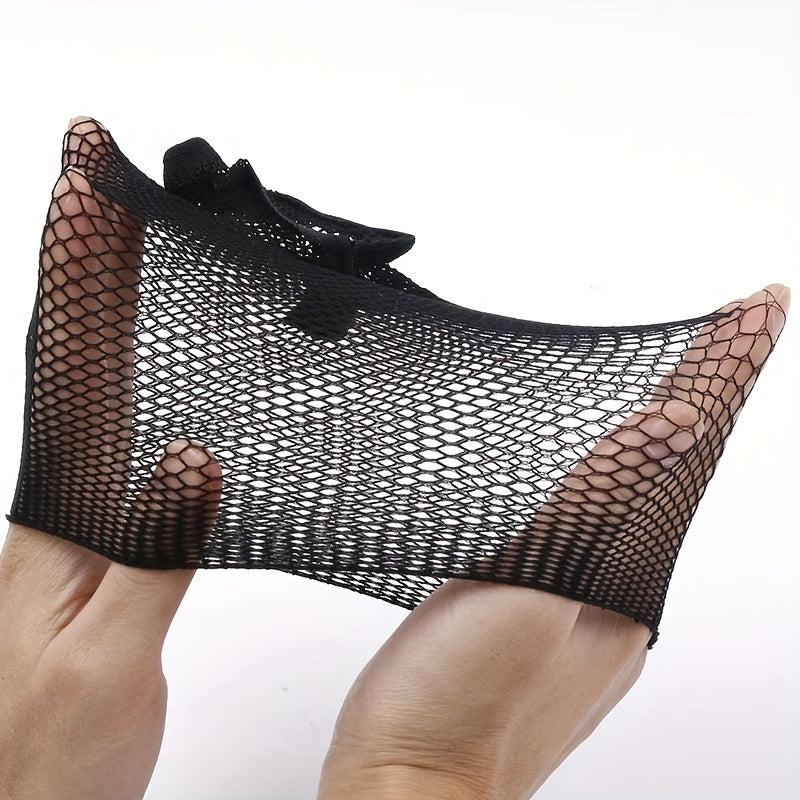2 Pcs Hair Nets Stretchable Elastic Hair Nets Snood Weaving Nude