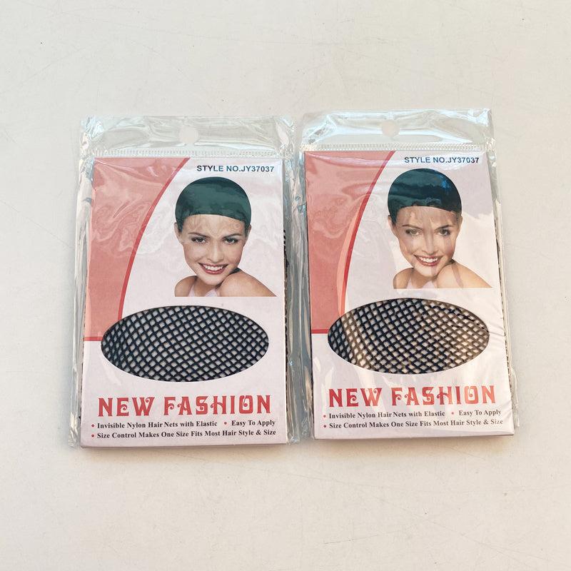2 Pcs Hair Nets Stretchable Elastic Hair Nets Snood Weaving Nude