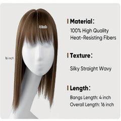 3D Bangs Repair Hair Piece for Women