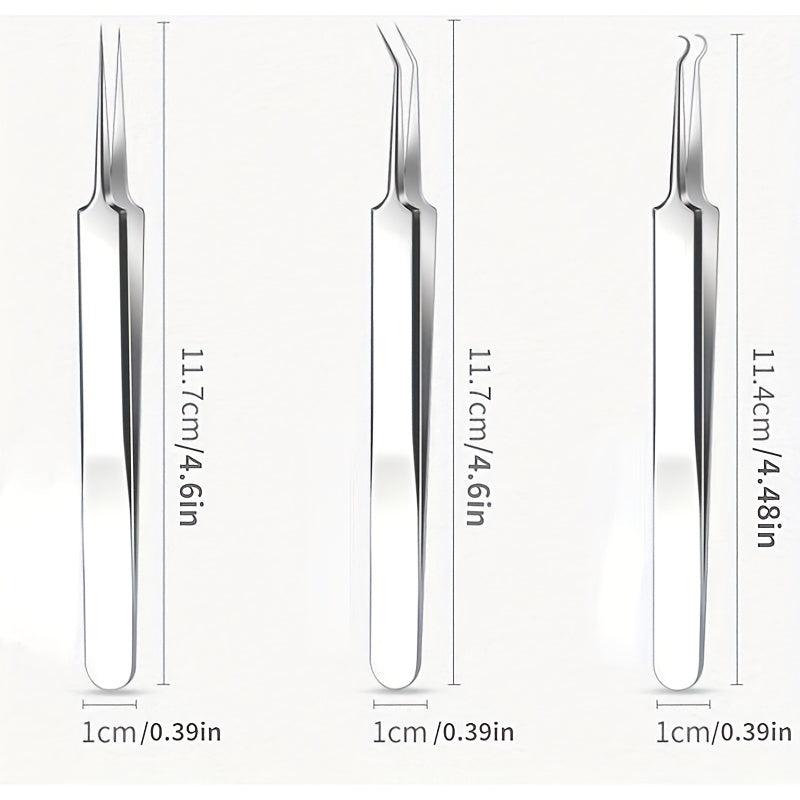 Blackhead & Whitehead Remover Tweezers - Acne Blemish Pimple Extractor