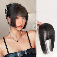 Synthetic Straight Natural Fringe Princess Cut Bangs Clip In Hair Extensions