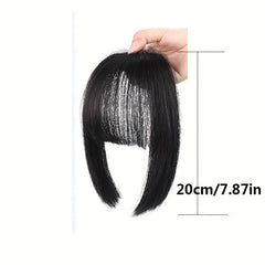 Synthetic Straight Natural Fringe Princess Cut Bangs Clip In Hair Extensions
