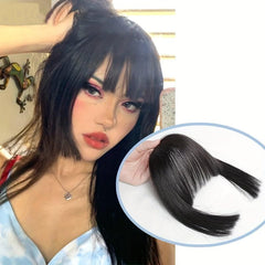 Synthetic Straight Natural Fringe Princess Cut Bangs Clip In Hair Extensions