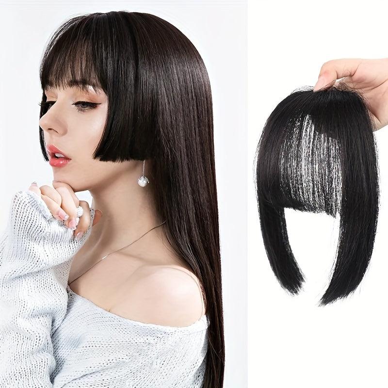 Synthetic Straight Natural Fringe Princess Cut Bangs Clip In Hair Extensions