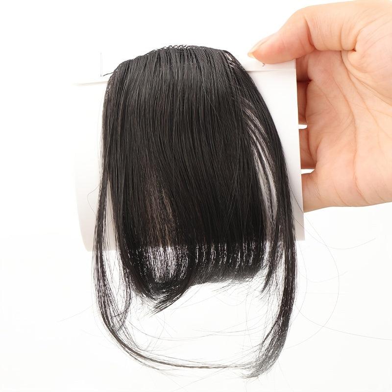 Synthetic Clip In Air Bangs With Temples For Women Girls