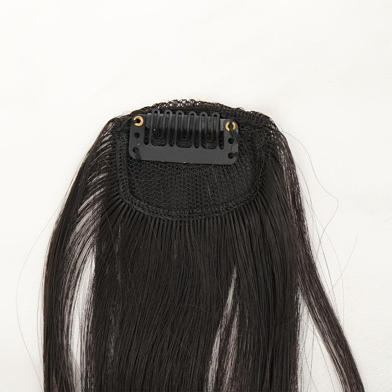 Synthetic Clip In Air Bangs With Temples For Women Girls