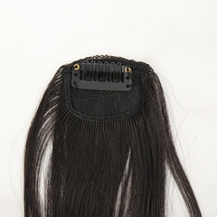 Synthetic Clip In Air Bangs With Temples For Women Girls