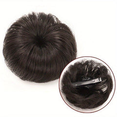 2 Small Donut Hair Buns Updo Chignon Clip In Hair Extensions For Daily Use