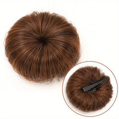 2 Small Donut Hair Buns Updo Chignon Clip In Hair Extensions For Daily Use