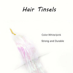 Glitter Tinsel Hair Extensions - Sparkling Shinny Fairy Hair Accessories