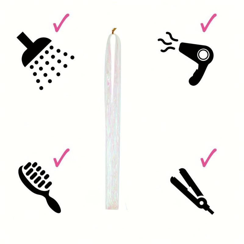 Glitter Tinsel Hair Extensions - Sparkling Shinny Fairy Hair Accessories