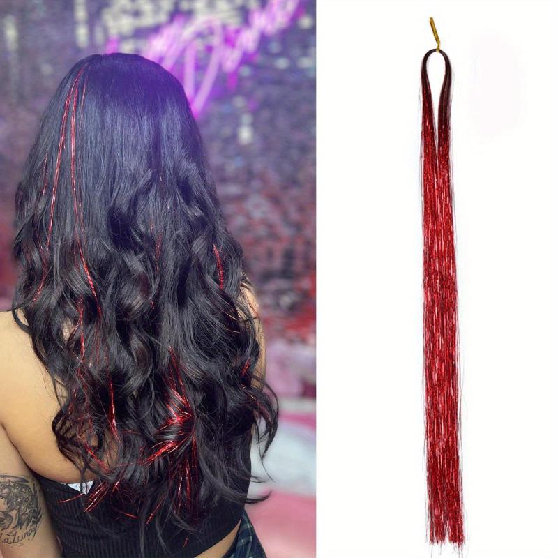Glitter Tinsel Hair Extensions - Sparkling Shinny Fairy Hair Accessories