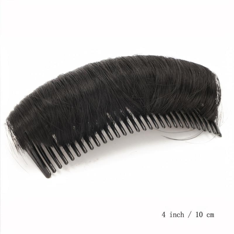 Hair Pads With Comb Hair Bangs With Comb Synthetic Clip In Hair Extensions