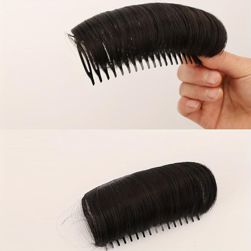 Hair Pads With Comb Hair Bangs With Comb Synthetic Clip In Hair Extensions