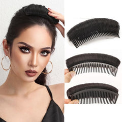Hair Pads With Comb Hair Bangs With Comb Synthetic Clip In Hair Extensions