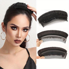 Hair Pads With Comb Hair Bangs With Comb Synthetic Clip In Hair Extensions