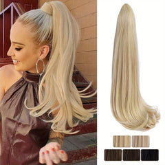 Long Claw Clip In Ponytail Extensions for Women - Natural Looking