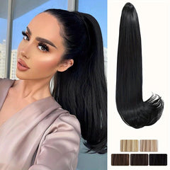 Long Claw Clip In Ponytail Extensions for Women - Natural Looking