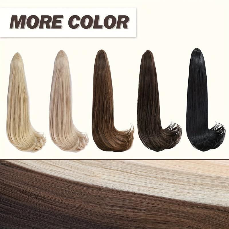 Long Claw Clip In Ponytail Extensions for Women - Natural Looking