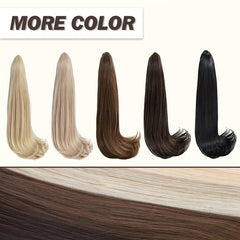 Long Claw Clip In Ponytail Extensions for Women - Natural Looking