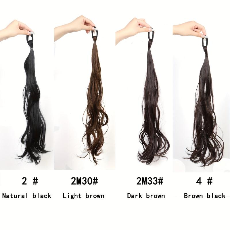 Braided Curly Ponytail Hair Extension with Elastic Band