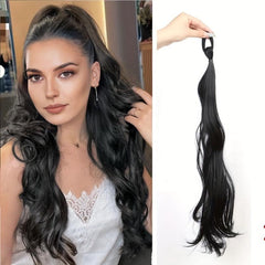 Braided Curly Ponytail Hair Extension with Elastic Band