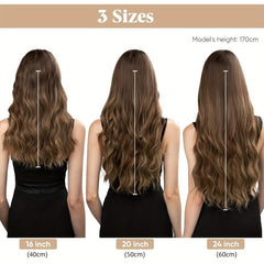Clip In Invisible Wire Hair Extension Long Curly Hairpiece