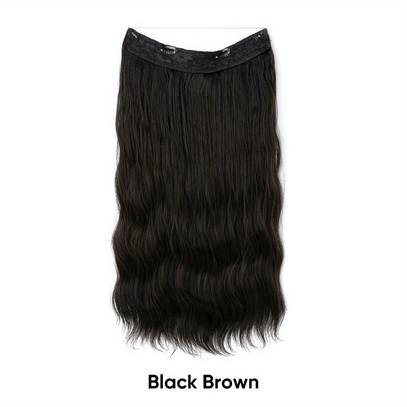 Clip In Invisible Wire Hair Extension Long Curly Hairpiece