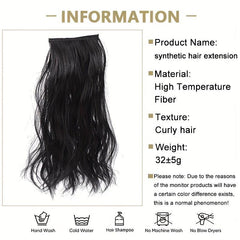 25 Water Ripple Hair Extensions Synthetic Invisible Hair Pieces
