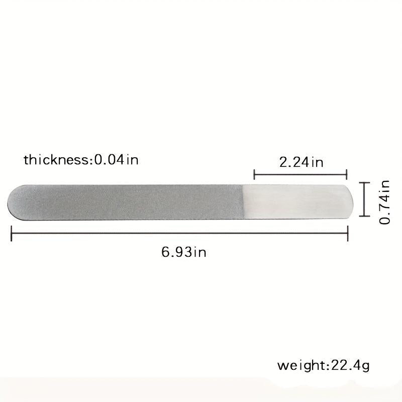 Professional Steel Nail File Buffer Metal Double Nail Arts Pedicure Grinding